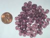 100 2x6mm Transparent Amethyst Rondelle Beads